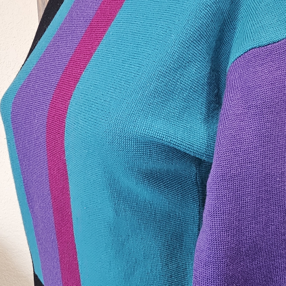 Bogner Multicolor Off-the-Shoulder Sweater